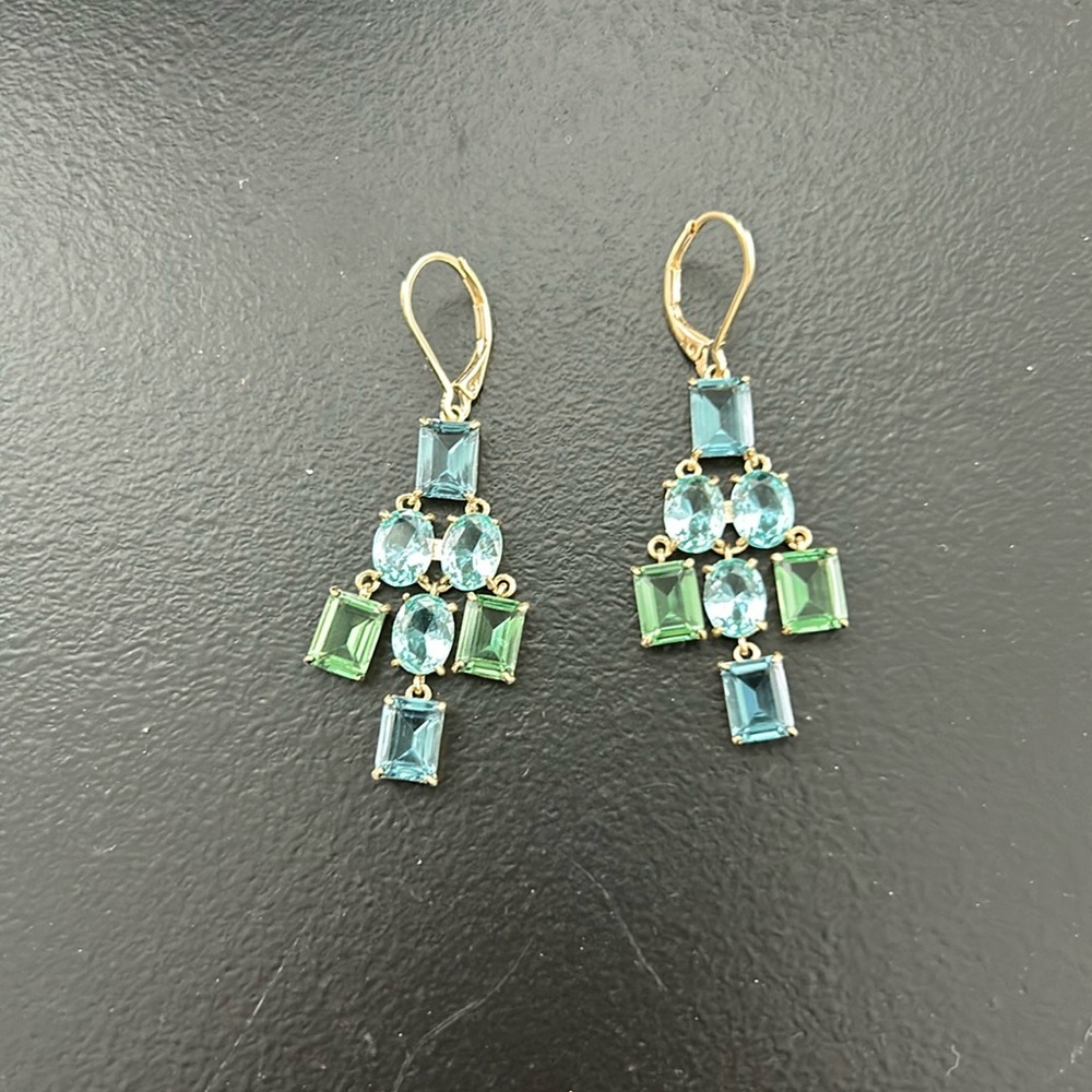 Lauren Ralph Lauren
Blue & Green Deco Stone Chandelier Earrings - Picture 2 of 3